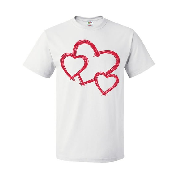 Inktastic Three Red Hearts T-Shirt