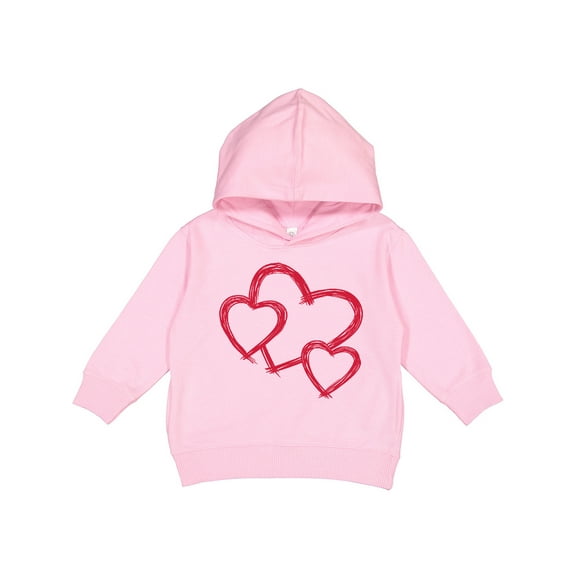 Inktastic Three Red Hearts Toddler Hoodie