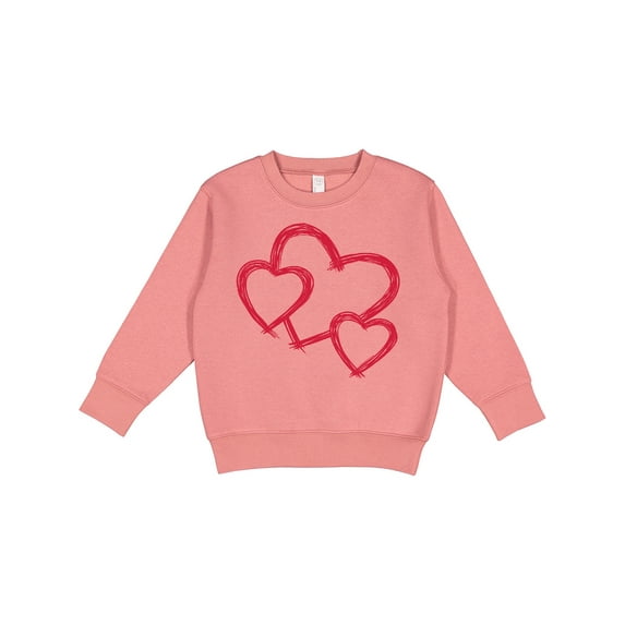 Inktastic Three Red Hearts Toddler Sweatshirt