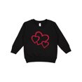 thumbnail image 1 of Inktastic Three Red Hearts Toddler Sweatshirt, 1 of 4
