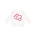 thumbnail image 1 of Inktastic Three Red Hearts Toddler Sweatshirt, 1 of 4