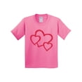 thumbnail image 1 of Inktastic Three Red Hearts Youth T-Shirt, 1 of 5