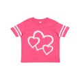 thumbnail image 1 of Inktastic Three White Hearts Boys or Girls Toddler T-Shirt, 1 of 5