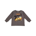 thumbnail image 1 of Inktastic Three and Digging It Bulldozer 3rd Birthday Boys or Girls Long Sleeve Toddler T-Shirt, 1 of 5