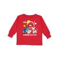 thumbnail image 1 of Inktastic Three-i-e-i-o 3rd Birthday Boys or Girls Long Sleeve Toddler T-Shirt, 1 of 5