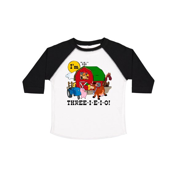 Inktastic Three-i-e-i-o Boys or Girls Toddler T-Shirt
