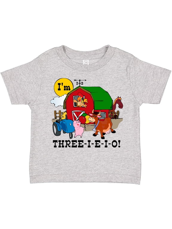 Three-i-e-i-o Boys or Girls Toddler T-Shirt