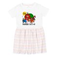 thumbnail image 1 of Inktastic Three-i-e-i-o Girls Toddler Dress, 1 of 5