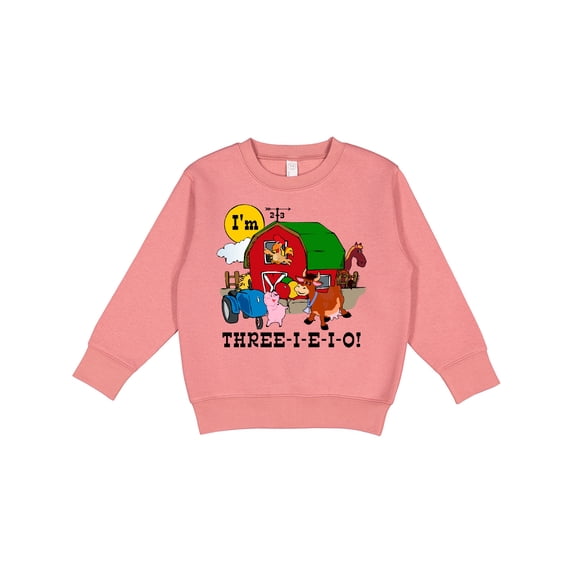 Inktastic Three-i-e-i-o Toddler Sweatshirt