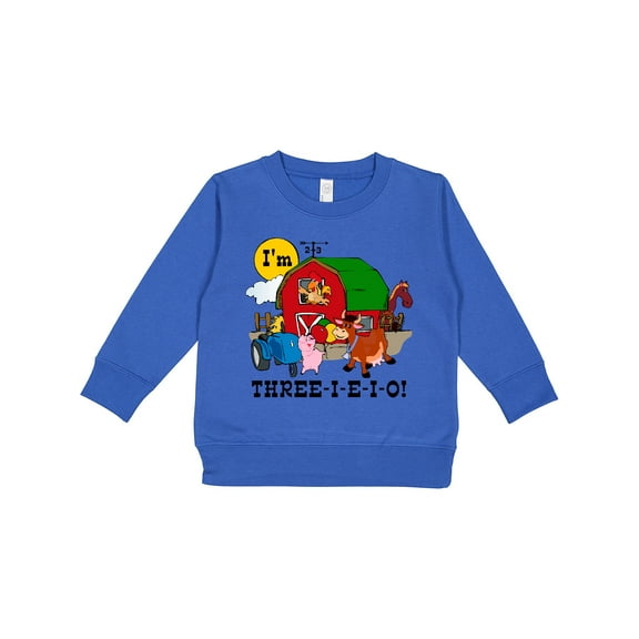 Inktastic Three-i-e-i-o Toddler Sweatshirt