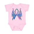 thumbnail image 1 of Inktastic Thyroid Cancer Awareness with Butterfly Ribbon Words Boys or Girls Baby Bodysuit, 1 of 5