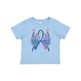 thumbnail image 1 of Inktastic Thyroid Cancer Awareness with Butterfly Ribbon Words Boys or Girls Baby T-Shirt, 1 of 5