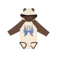thumbnail image 1 of Inktastic Thyroid Cancer Awareness with Butterfly Ribbon Words Boys or Girls Long Sleeve Baby Bodysuit, 1 of 5