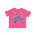 thumbnail image 1 of Inktastic Thyroid Cancer Awareness with Butterfly Ribbon Words Boys or Girls Toddler T-Shirt, 1 of 5