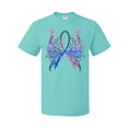 thumbnail image 1 of Inktastic Thyroid Cancer Awareness with Butterfly Ribbon Words T-Shirt, 1 of 5