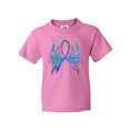 thumbnail image 1 of Inktastic Thyroid Cancer Awareness with Butterfly Ribbon Words Youth T-Shirt, 1 of 5
