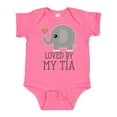 thumbnail image 1 of Inktastic Tia Loves Me Baby Elephant Boys or Girls Baby Bodysuit, 1 of 5