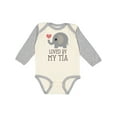 thumbnail image 1 of Inktastic Tia Loves Me Baby Elephant Boys or Girls Long Sleeve Baby Bodysuit, 1 of 5