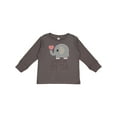 thumbnail image 1 of Inktastic Tia Loves Me Baby Elephant Boys or Girls Long Sleeve Toddler T-Shirt, 1 of 5