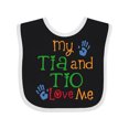 thumbnail image 1 of Inktastic Tia and Tio Love Me Boys or Girls Baby Bib, 1 of 4