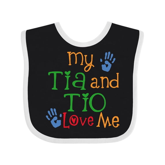 Inktastic Tia and Tio Love Me Boys or Girls Baby Bib