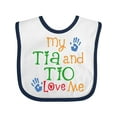 thumbnail image 1 of Inktastic Tia and Tio Love Me Boys or Girls Baby Bib, 1 of 4