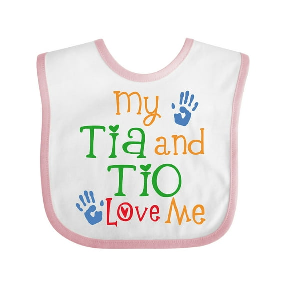 Inktastic Tia and Tio Love Me Boys or Girls Baby Bib