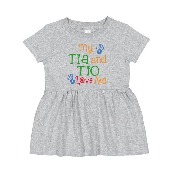 Inktastic Tia and Tio Love Me Girls Baby Dress