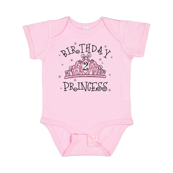 Inktastic Tiara 2nd Birthday Princess Girls Baby Bodysuit