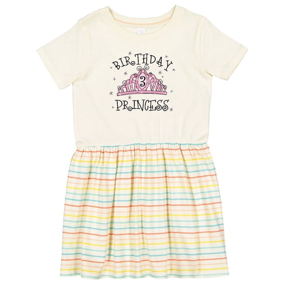 Inktastic Tiara 3rd Birthday Princess Girls Toddler Dress