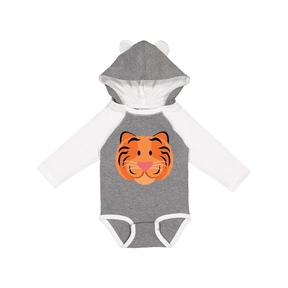 Inktastic Tiger Face Boys or Girls Long Sleeve Baby Bodysuit