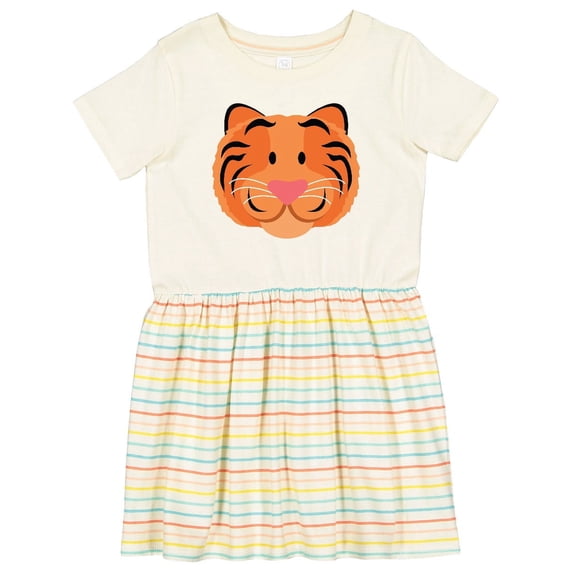 Inktastic Tiger Face Girls Toddler Dress