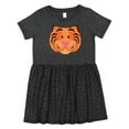 thumbnail image 1 of Inktastic Tiger Face Girls Toddler Dress, 1 of 5