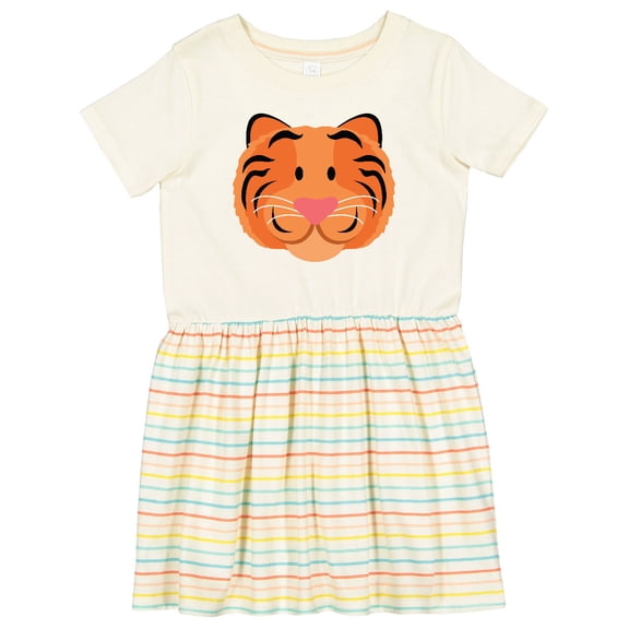 Inktastic Tiger Face Girls Toddler Dress