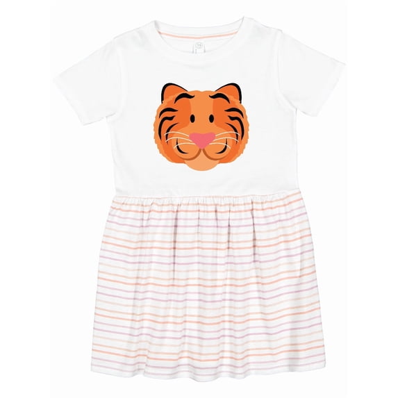 Inktastic Tiger Face Girls Toddler Dress