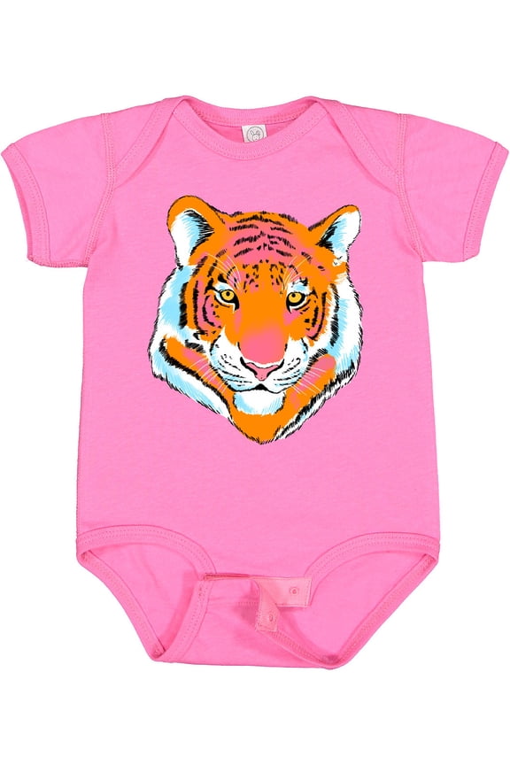 Tiger Head Boys or Girls Baby Bodysuit