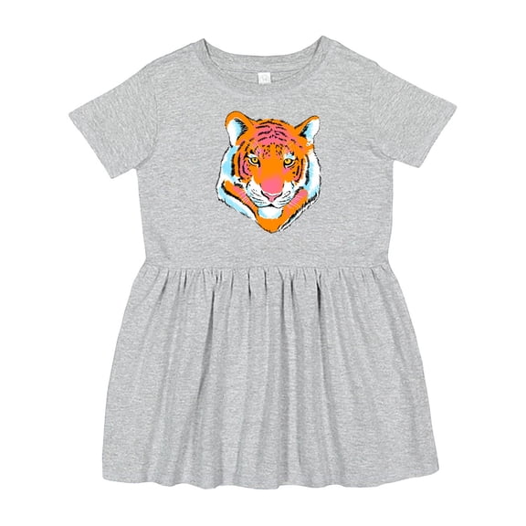 Inktastic Tiger Head Girls Toddler Dress
