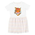 thumbnail image 1 of Inktastic Tiger Head Girls Toddler Dress, 1 of 5