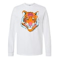 thumbnail image 1 of Inktastic Tiger Head Long Sleeve T-Shirt, 1 of 5