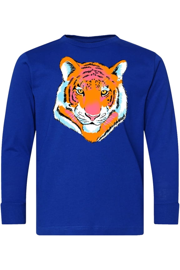 Tiger Head Long Sleeve Youth T-Shirt