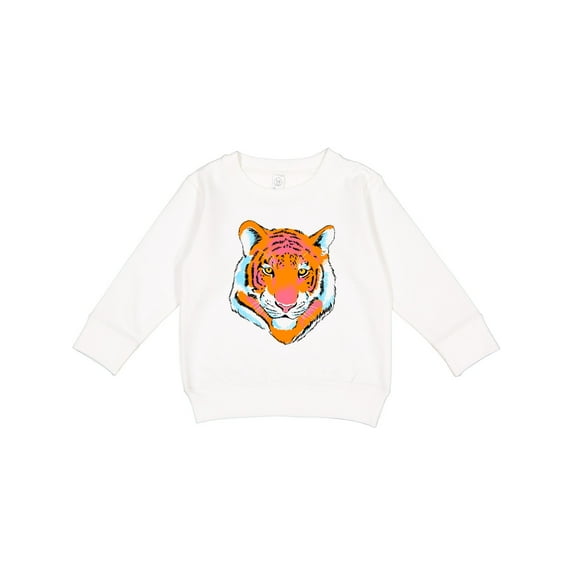 Inktastic Tiger Head Toddler Sweatshirt