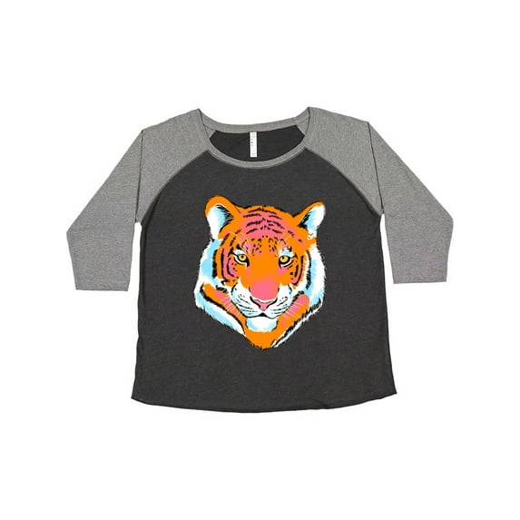 Inktastic Tiger Head Women's Plus Size T-Shirt