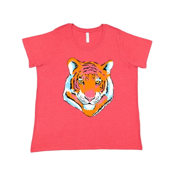 Inktastic Tiger Head Women's Plus Size T-Shirt