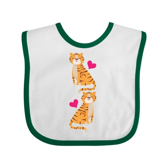 Inktastic Tiger Jungle Animal Girls Baby Bib
