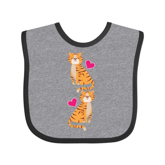 Inktastic Tiger Jungle Animal Girls Baby Bib