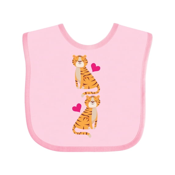 Inktastic Tiger Jungle Animal Girls Baby Bib