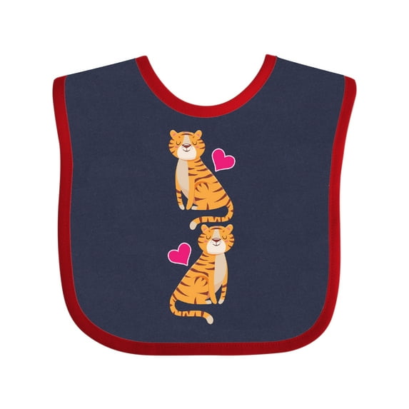 Inktastic Tiger Jungle Animal Girls Baby Bib