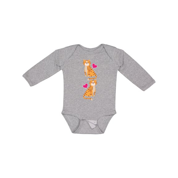 Inktastic Tiger Jungle Animal Girls Long Sleeve Baby Bodysuit