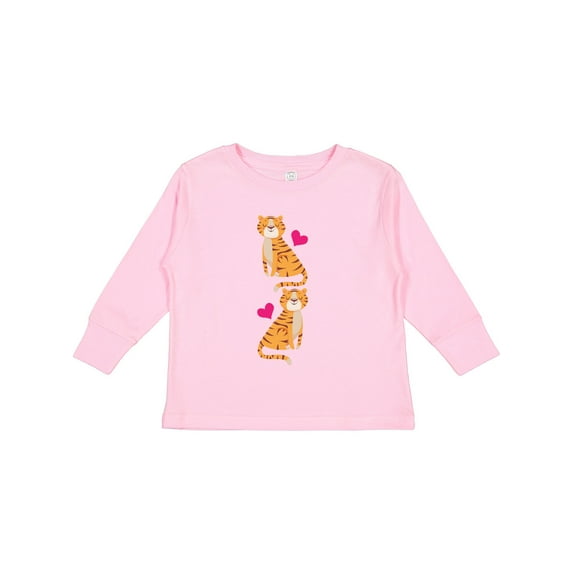 Inktastic Tiger Jungle Animal Girls Long Sleeve Toddler T-Shirt