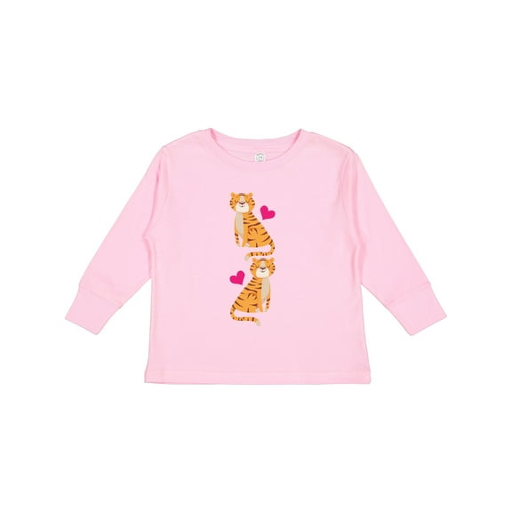 Inktastic Tiger Jungle Animal Girls Long Sleeve Toddler T-Shirt